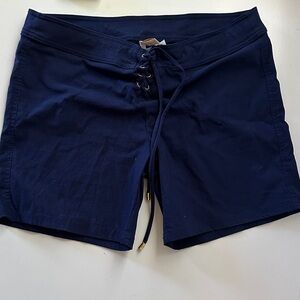 Helen Jon Resort Lace-Up Navy Women's Board Shorts size 8